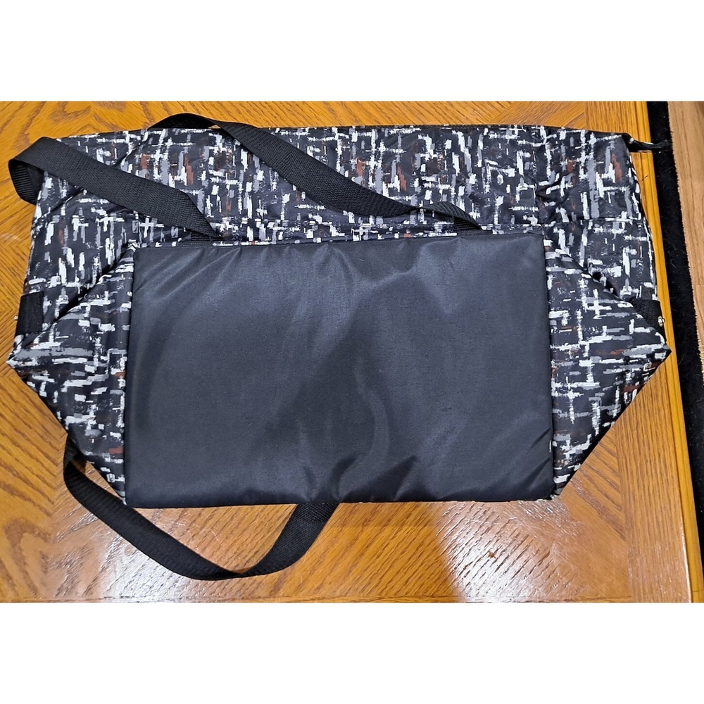 Large Insulated Thirty One Tote Zippered City Scape Pattern 15.5x15x9 - Picture 3 of 5